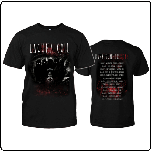 lacuna coil shirts merchandise