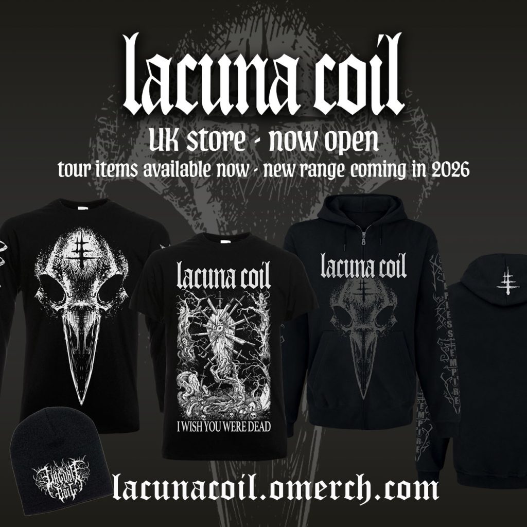 Image showing images from the Lacuna Coil UK Webstore
